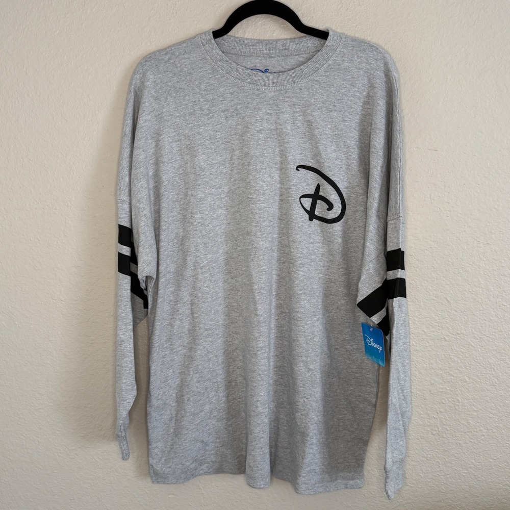 Disney Mickey Mouse Spirit Jersey Heather Gray Medium Oversized Retro Disneycore
